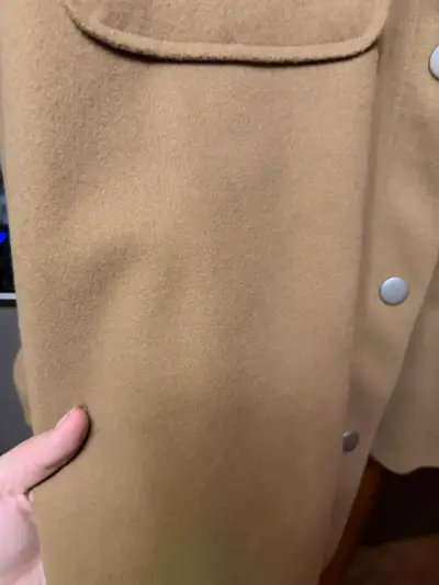 Chaqueta Oversize café con Bolsillos - miniatura 2