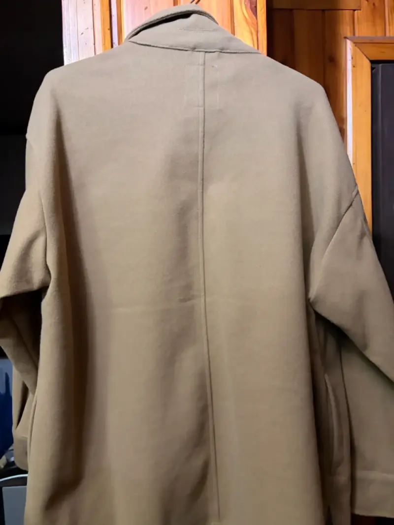 Chaqueta Oversize café con Bolsillos - 3