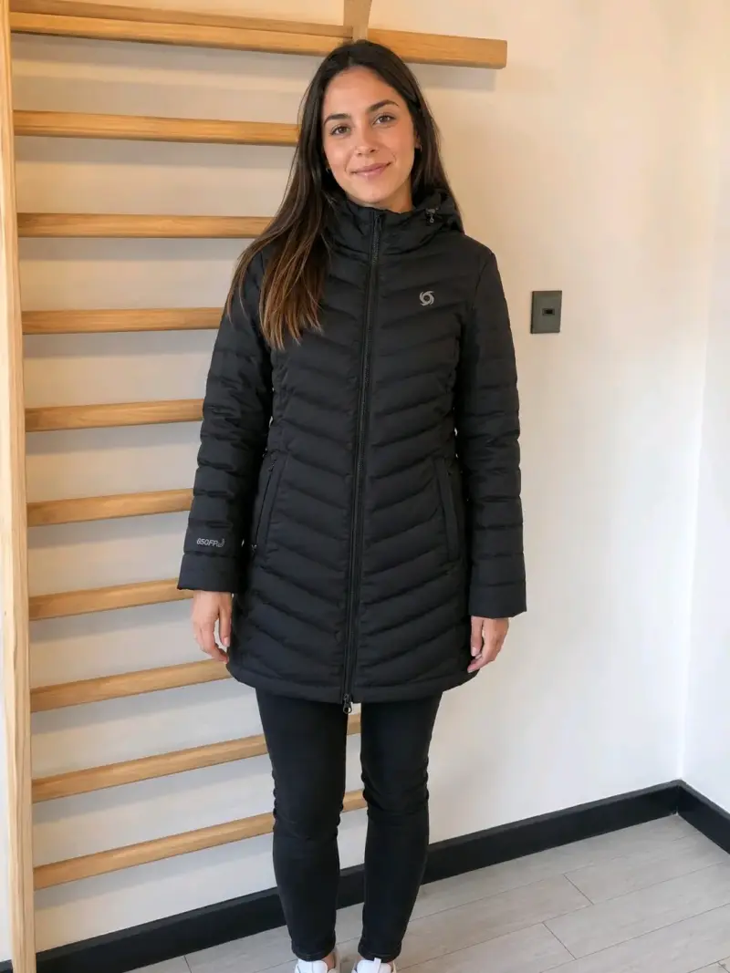 Parka negra Doite Heritage para mujer - 1
