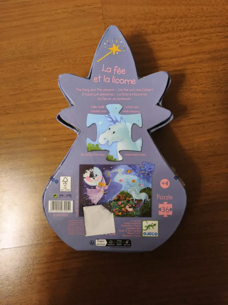 Puzzle Djeco La Hada y el Unicornio 36 piezas - 4