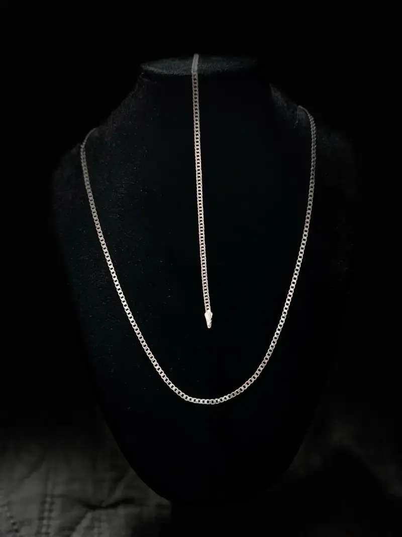 Cadena de plata 925 y pulsera elegante para hombre