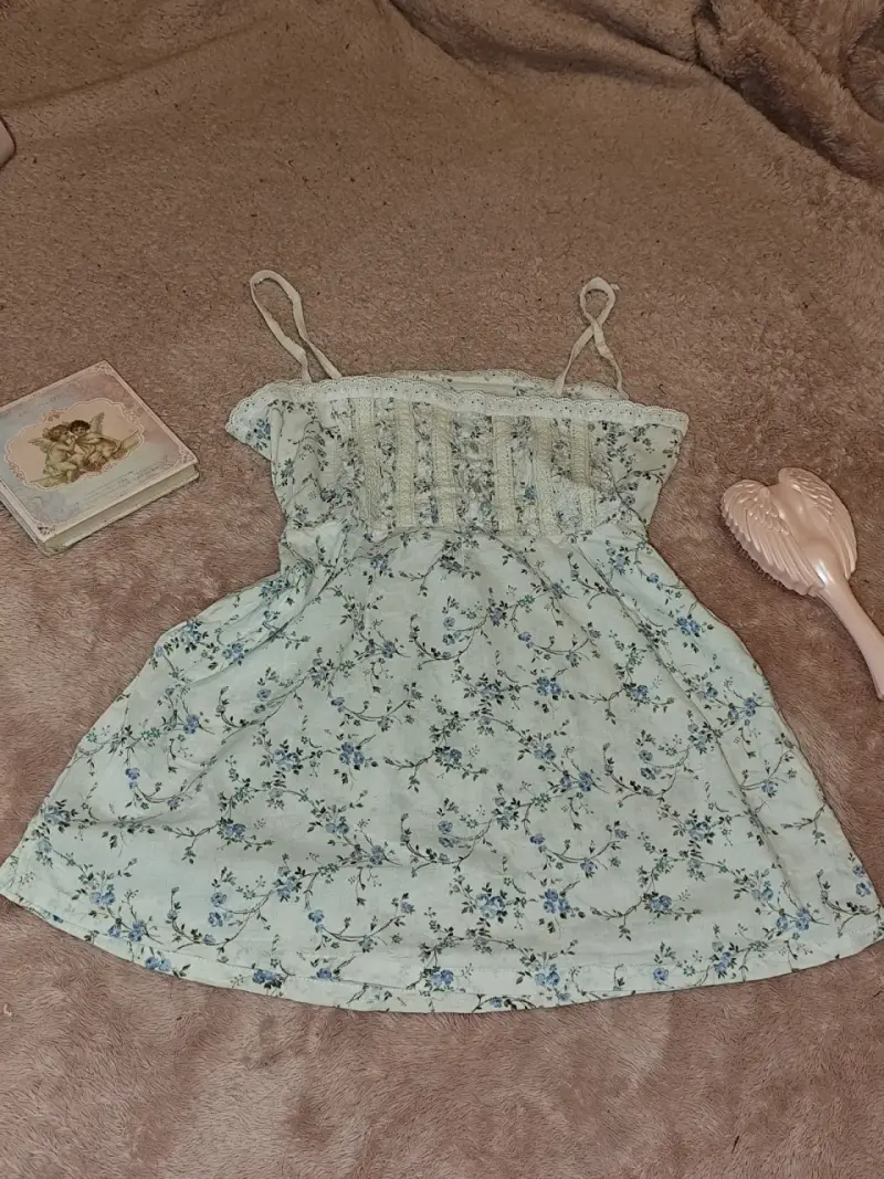 polera floral con tirantes - 3