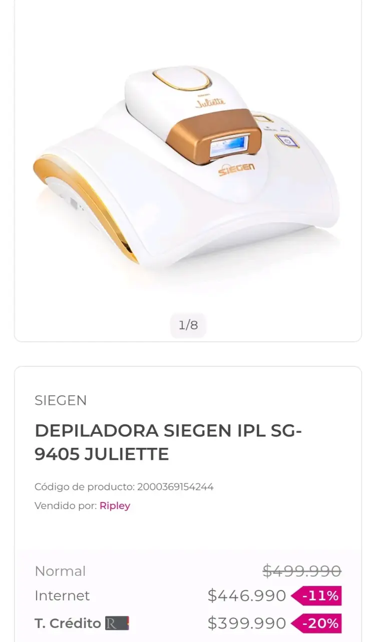 Depiladora IPL Siegen Juliette SG-9405 - 2