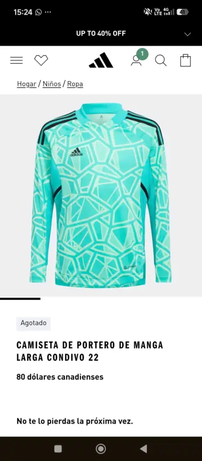 Camiseta de portero Adidas Condivo 22 turquesa - miniatura 4