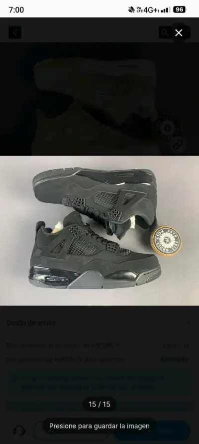 Zapatillas deportivas negras estilo retro - miniatura 1