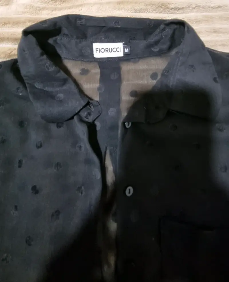 Blusa negra de lunares Fiorucci talla M - 2