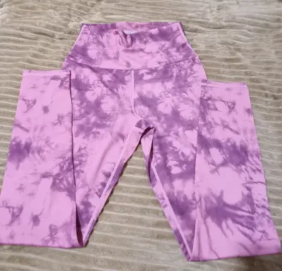 Leggings deportivos tie-dye morados Sybilla - miniatura 1