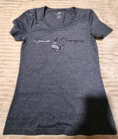Polera deportiva gris Everlast para mujer - miniatura 1