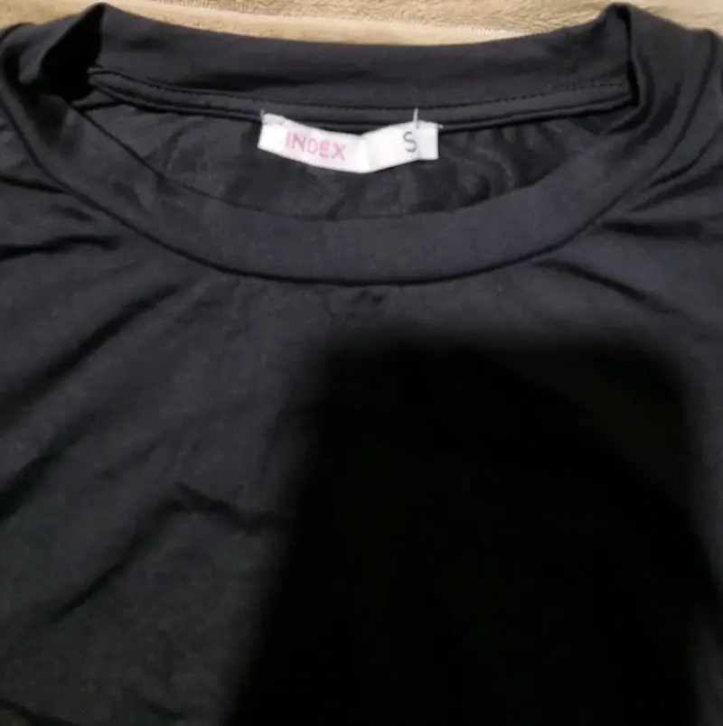 Polera negra manga larga Index talla S - 3