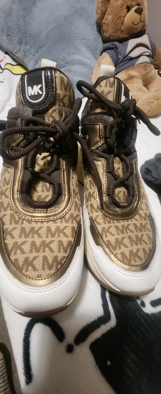 Zapatillas deportivas Michael Kors doradas - 2