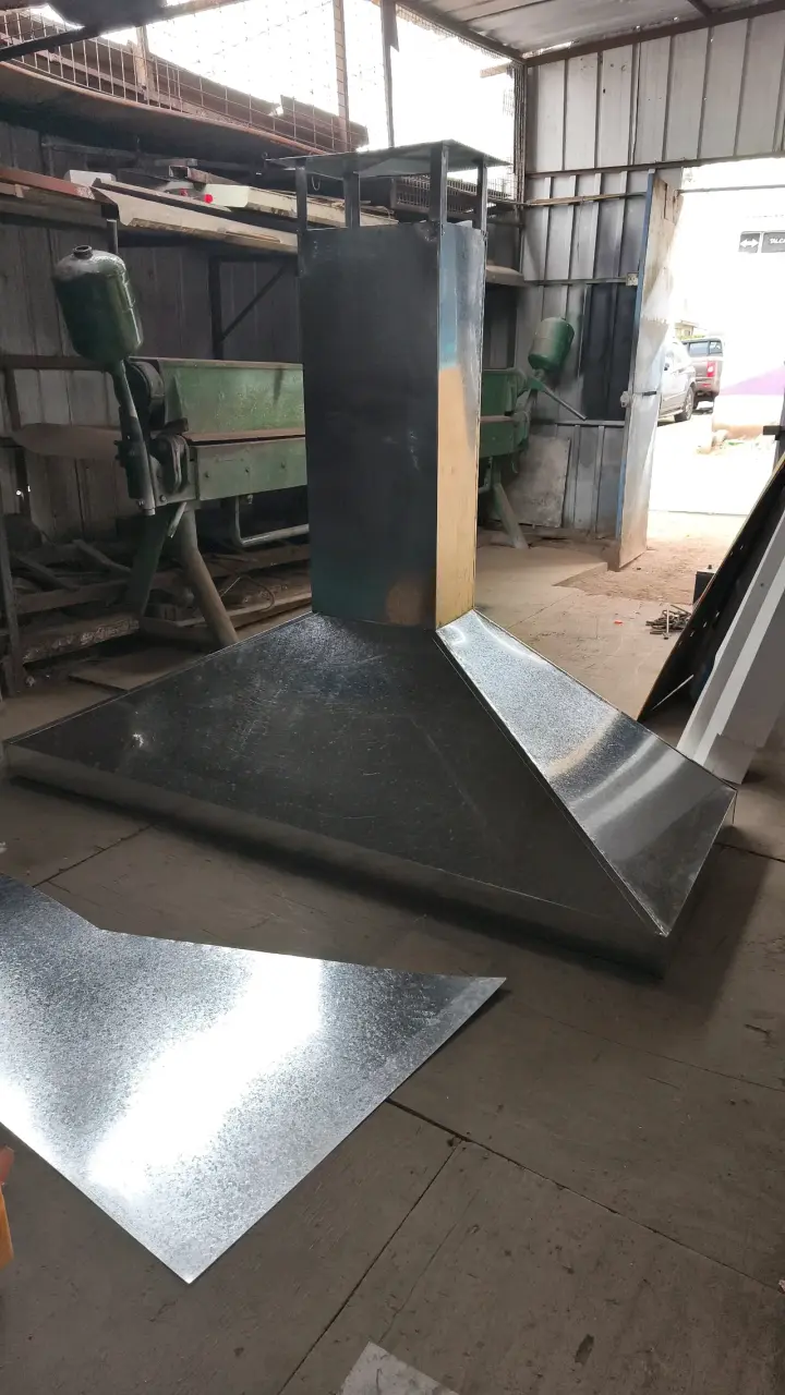 Campana Extractora quincho de Acero Galvanizado - 2