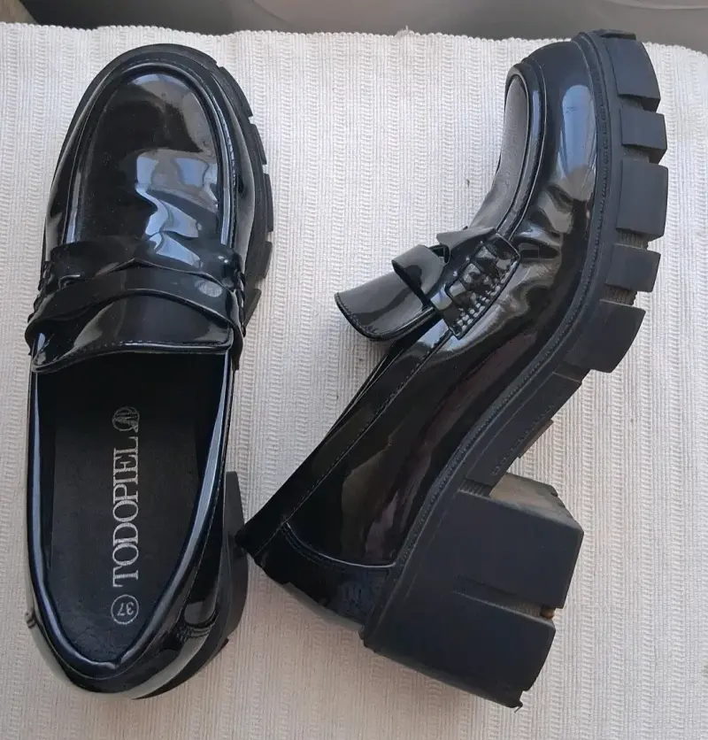 Zapatos de charol negro Todopiel talla 37 - 3