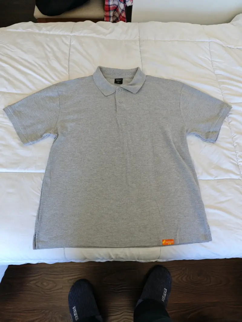 Polera Polo Gris Chenylle Talla XL - 1