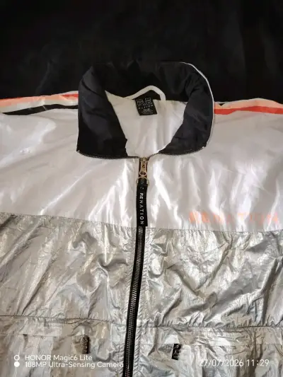 Chaqueta cortaviento plateada PE Nation - miniatura 1