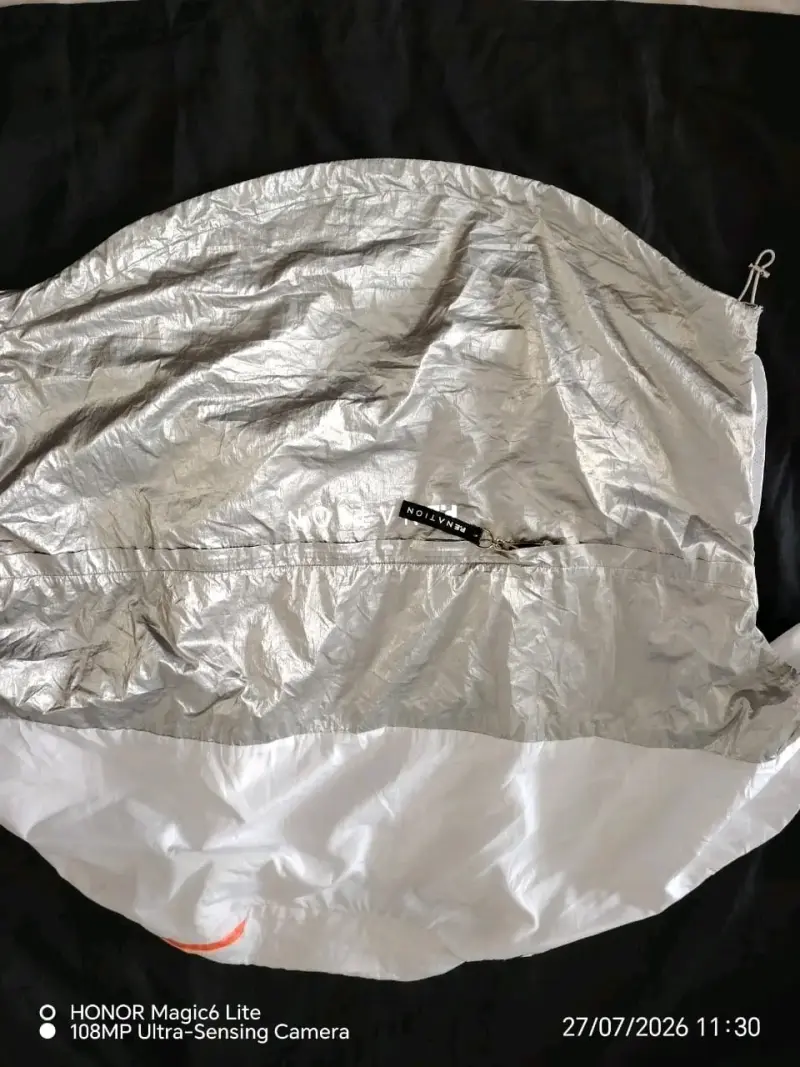 Chaqueta cortaviento plateada PE Nation - 5