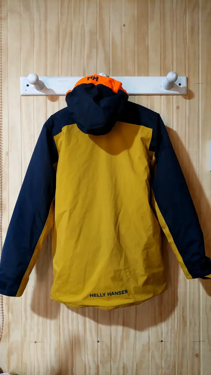 Chaqueta impermeable Helly Hansen amarilla y azul - 2