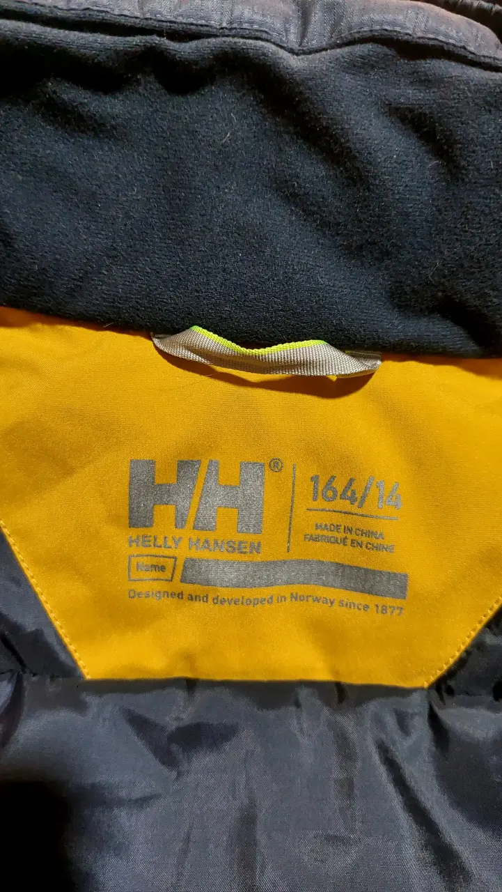 Chaqueta impermeable Helly Hansen amarilla y azul - 4