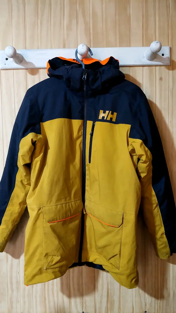 Chaqueta impermeable Helly Hansen amarilla y azul - 6
