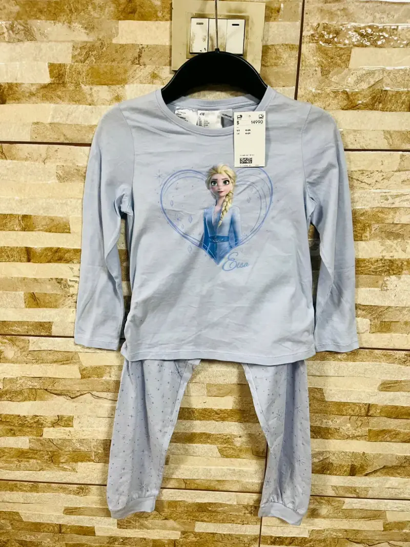 Pijama infantil Elsa Frozen azul claro - 1