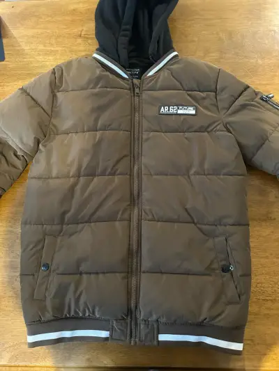 Chaqueta acolchada café talla S - miniatura 1