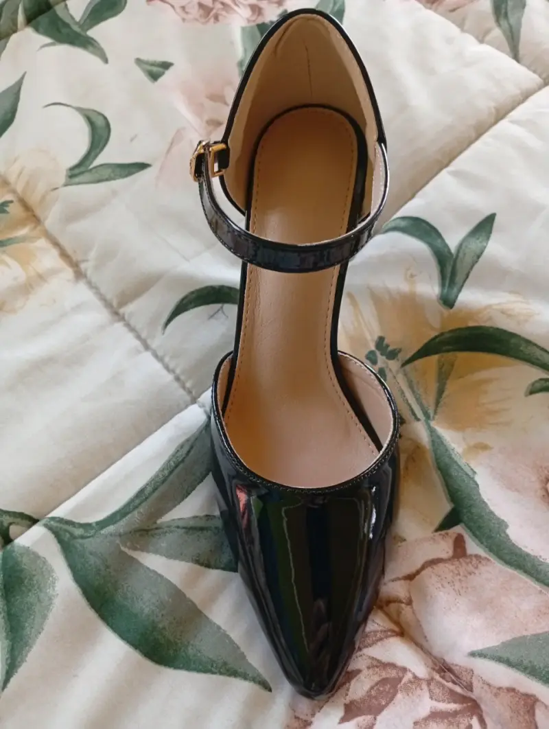 Zapatos de Tacón Alto Negros Charol para Mujer - 2