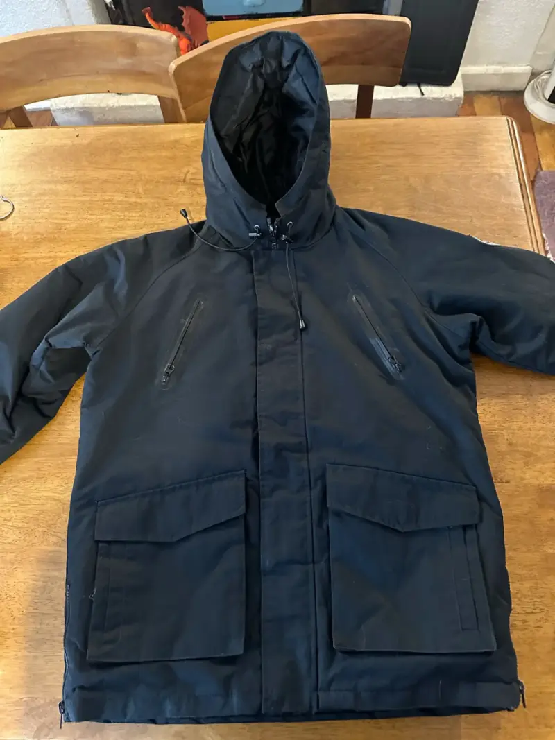 Chaqueta azul gruesa talla S - 2
