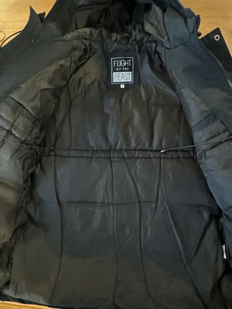 Chaqueta azul gruesa talla S - 4