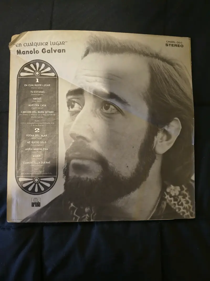Vinilo Manolo Galván - En Cualquier Lugar - 2