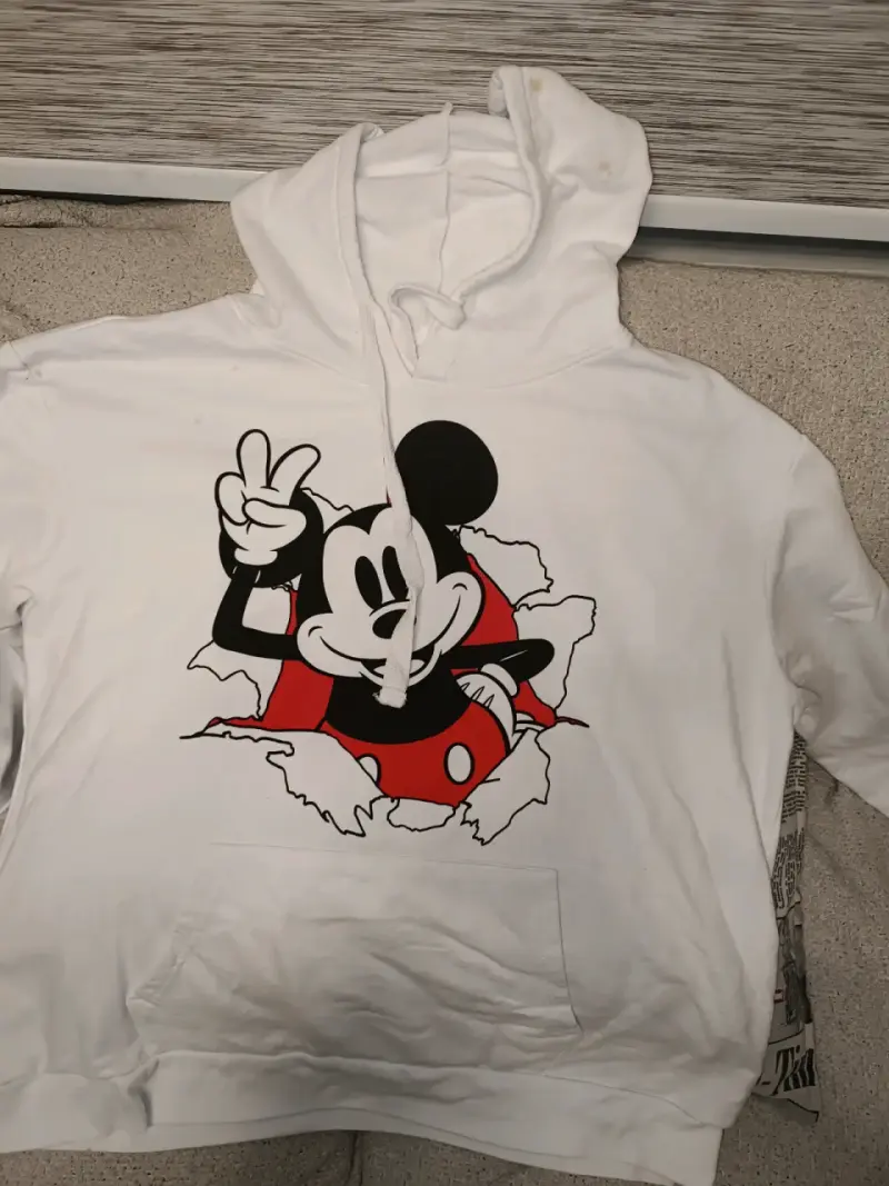 Polerón con capucha blanco de Mickey Mouse - 1