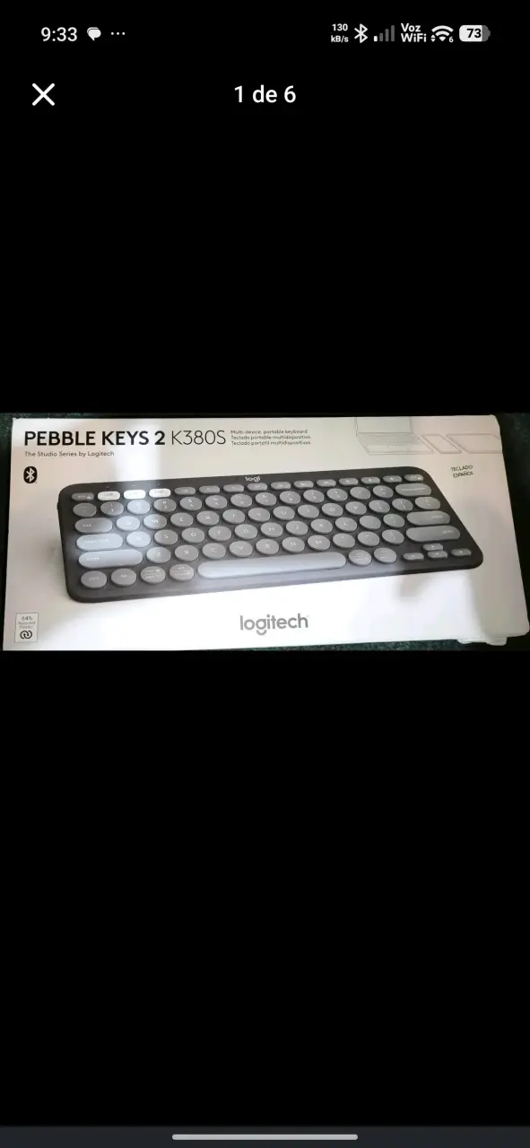 Teclado Inalámbrico Logitech Pebble Keys 2 K380S - 1
