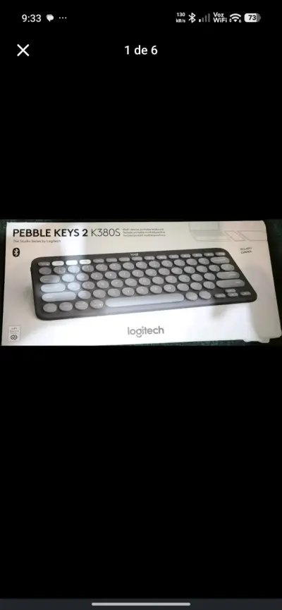 Teclado Inalámbrico Logitech Pebble Keys 2 K380S - miniatura 1