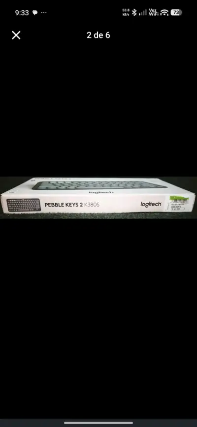 Teclado Inalámbrico Logitech Pebble Keys 2 K380S - miniatura 2