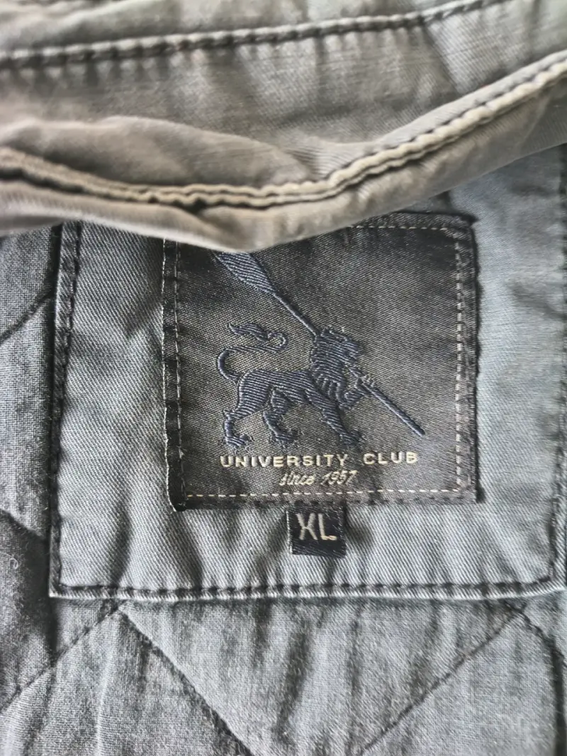 Chaqueta University Club azul con bolsillos - 4