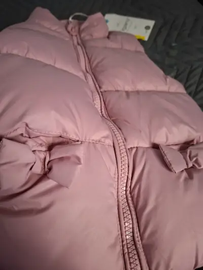 Chaqueta rosa para niña Figaro - miniatura 3