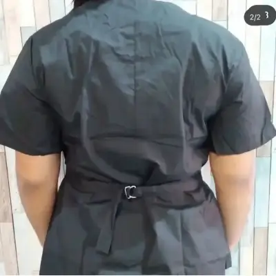 Chaqueta negra de trabajo con botones metálicos - miniatura 2