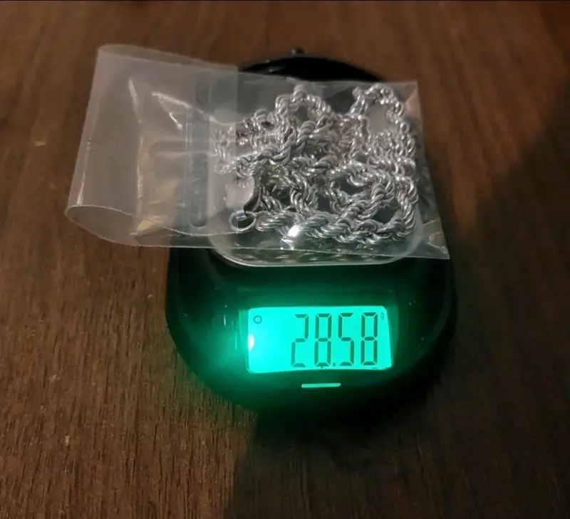 Cadena de plata ley 925 tourbillon. - 3
