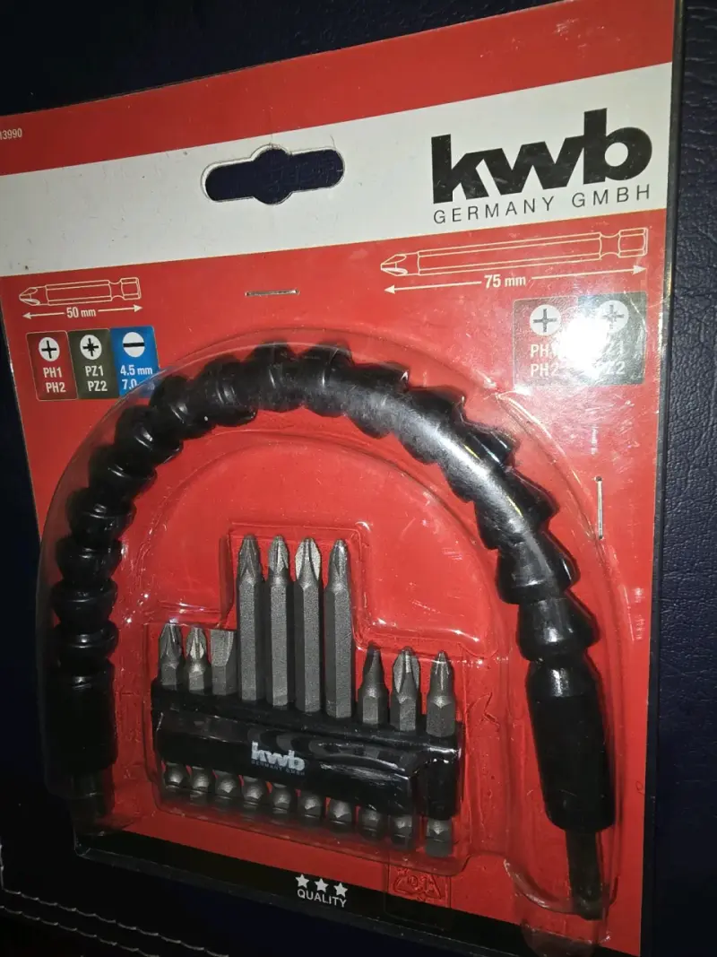 Set de puntas y extensión flexible KWB de taladro - 2