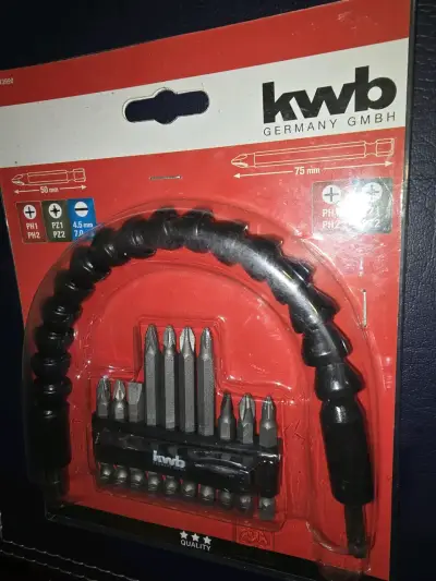 Set de puntas y extensión flexible KWB de taladro - miniatura 2