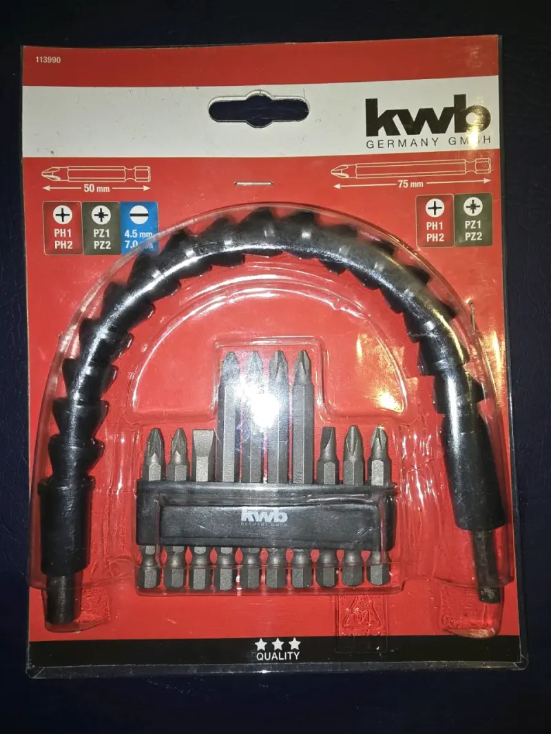 Set de puntas y extensión flexible KWB de taladro - 4