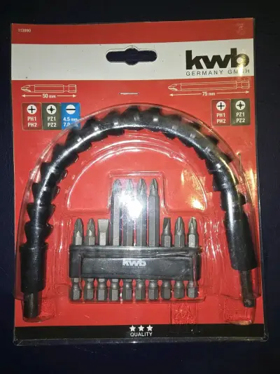 Set de puntas y extensión flexible KWB de taladro - miniatura 4