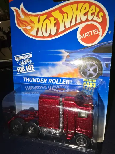 Camión de Juguete Hot Wheels Thunder Roller Rojo - miniatura 1