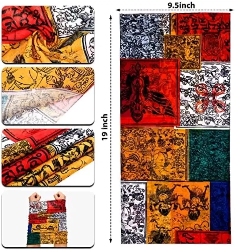 Bandana multifuncional colorida desing Tibetana - 6