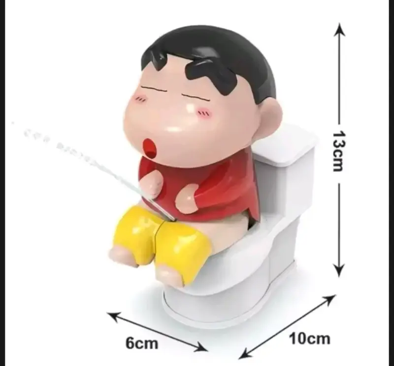 Figura Crayon Shin Chan en inodoro tira Agua - 3