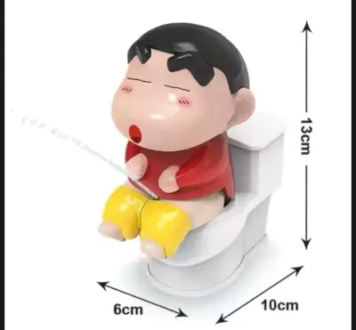 Figura Crayon Shin Chan en inodoro tira Agua - miniatura 3