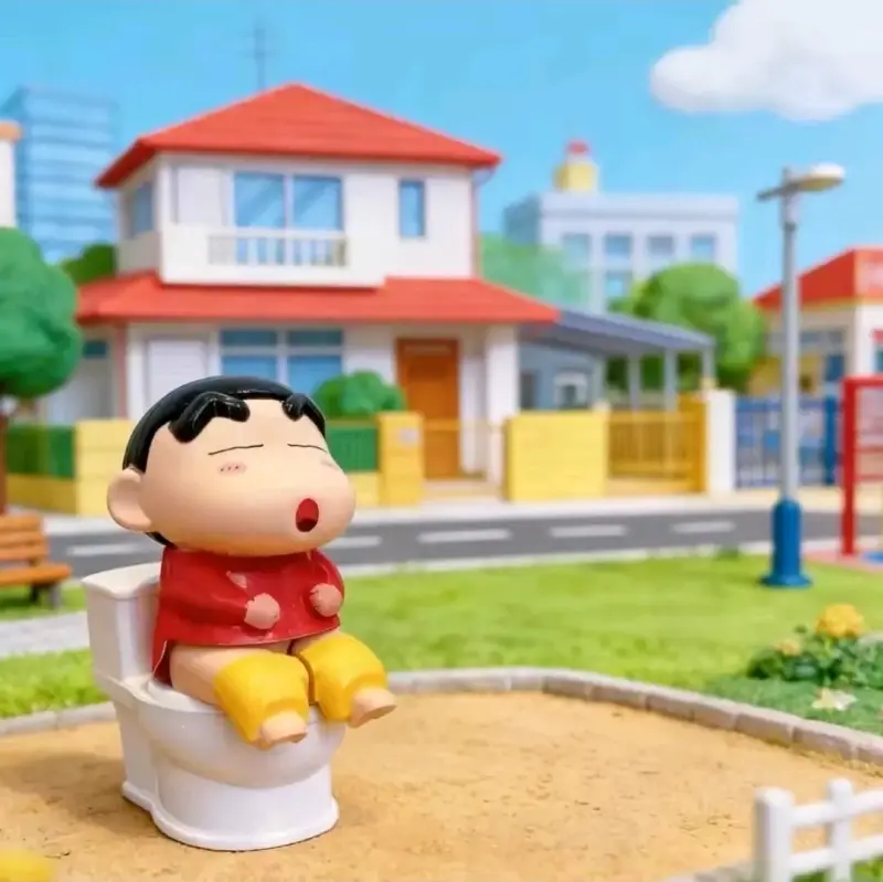 Figura Crayon Shin Chan en inodoro tira Agua - 4