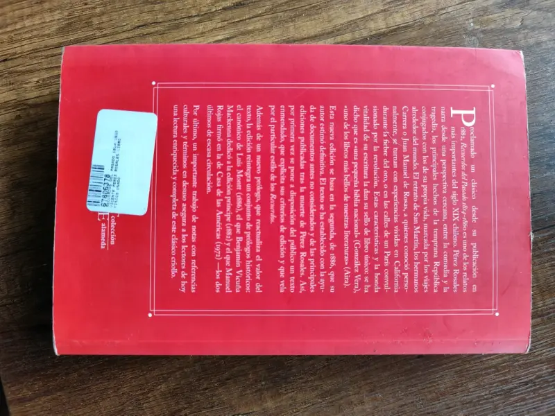 Libro Recuerdos del Pasado de Vicente Pérez Rosales - 4