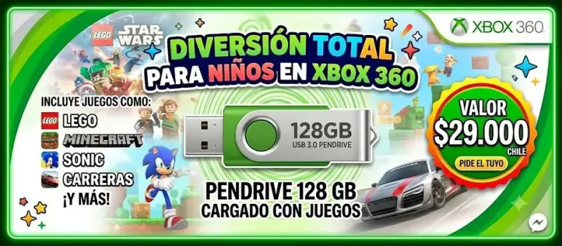 PACK INFANTIL XBOX 360 🎮✨