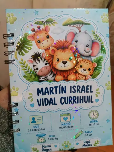 Cuaderno de Control Prenatal Personalizado - miniatura 1