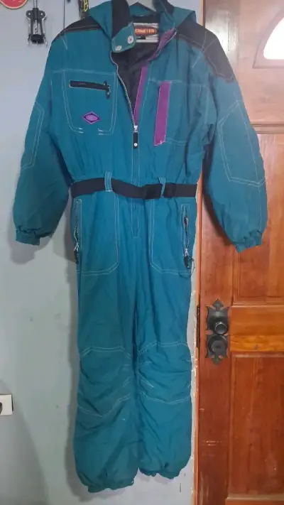 Enterito de esquí azul Obermeyer con cinturón - miniatura 1