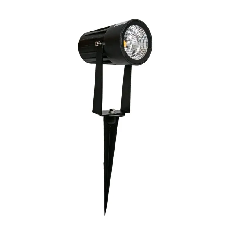 Foco LED para jardín con estaca negra - 1